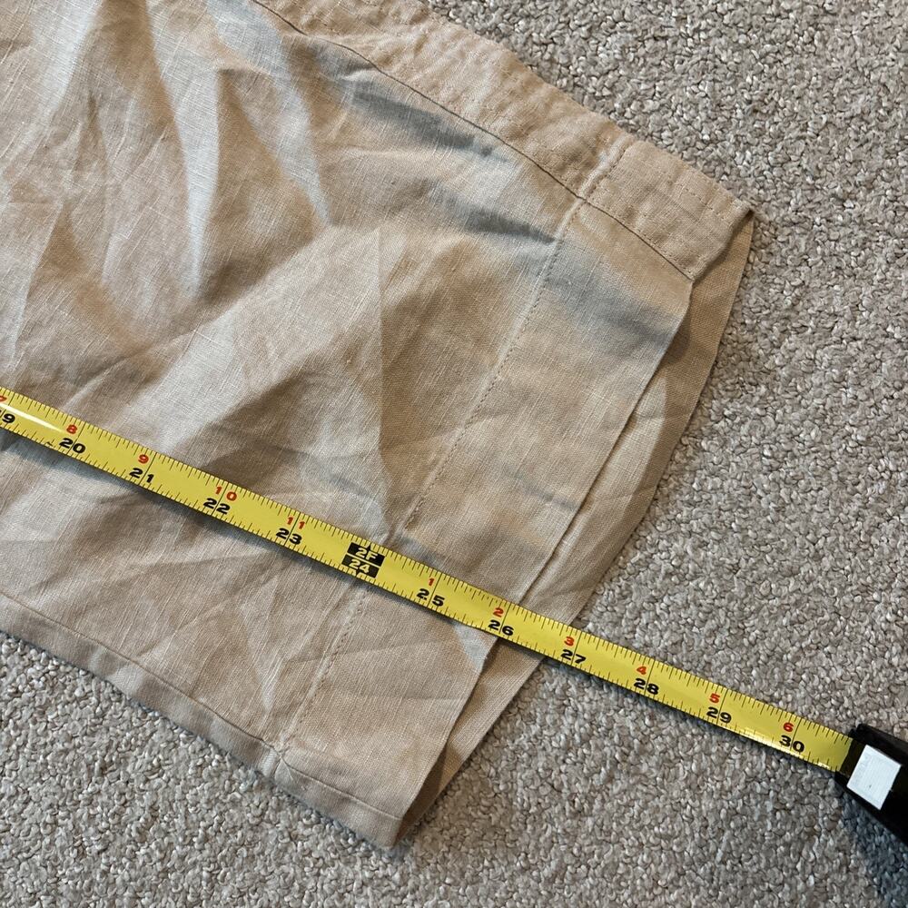 Quince 100% European Linen Wide Leg Pants Driftwood Drawstring Smocked Sz Small - Picture 9 of 10